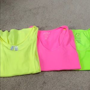 Bundle of 3 neon tanks